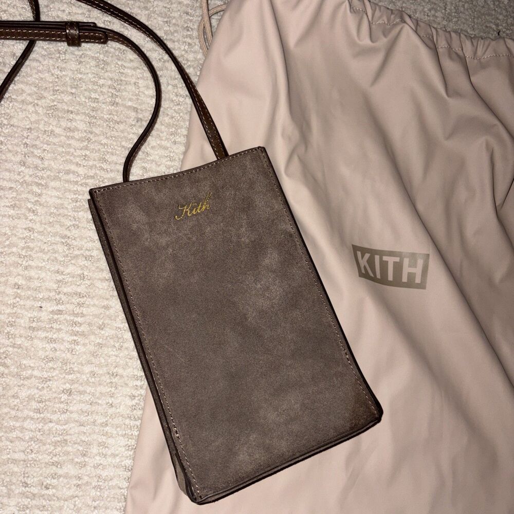 Ultra Rare Kith Emmett Mini Bag Incognito Suede Brown Complete w/ Protective Bag